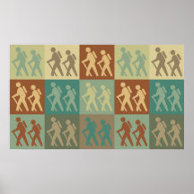 Hiking Pop Art Posters