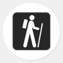 Hiking Sign Stickers