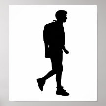 Hiking trekking print