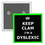 Hilarious dyslexic pinback buttons