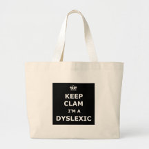 Hilarious dyslexic tote bags