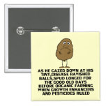 Hilarious joke pinback button