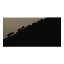 Hill at Dusk. Photo Greeting Card