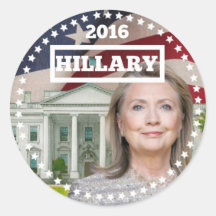 Hillary Clinton 2016 Round Sticker