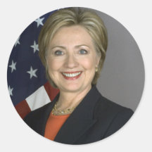 Hillary Clinton Round Sticker
