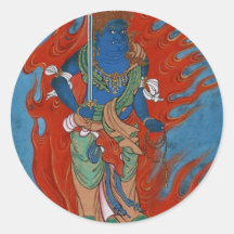 Hindu Folklore Round Stickers
