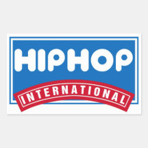 Hip Hop Rectangular Stickers