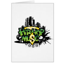 HipHop Music Greeting Card