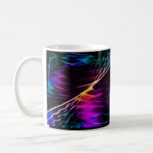 Hippie pink and purple love peace mugs