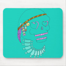 Hippie Skull Mousepads