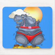 Hippo Dance Mouse Pad