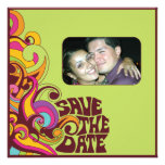 Hippy Save the Date Photo Invitation