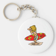 Hippy Surfer Key Chains