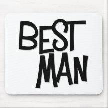 Hipster Best Man Mousepad