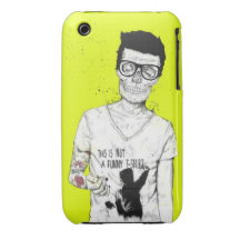 hipsters not dead iPhone 3 cases