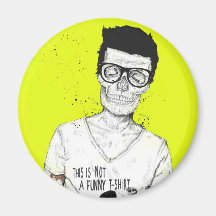hipsters not dead refrigerator magnets