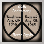 Hiroshima-Nagasaki/Customise Anniversary Year Posters