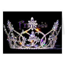 His Princess Tiara Crown Card