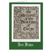 Histories of Troye, William Morris 1842 Greeting Card