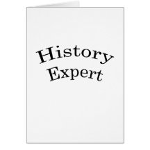 History Expert Greeting Cards