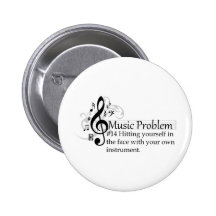 Hitting yourself in the face pinback buttons