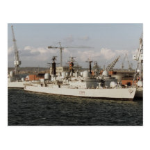 HMS Exeter" at Portsmouth naval dockyard, England Post Cards
