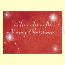 Ho Ho Ho Merry Christmas Card cards