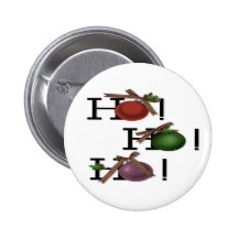 ho ho ho pinback button