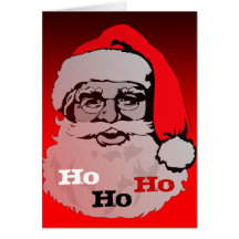 Ho Ho Ho Santa Claus Christmas Card