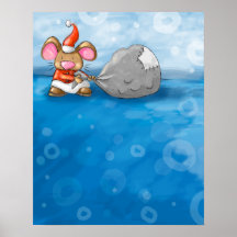 ho ho merry christmas mouse print