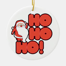Ho Ho Santa Christmas Ornament