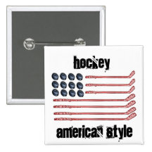 Hockey American Style Pins