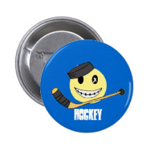 HOCKEY HAPPY BUTTONS