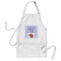hockey joke apron