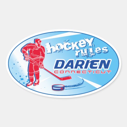 Hockey Rules, Darien,CT Sticker