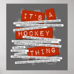 Hockey Slang Poster