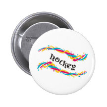 Hockey Twists Pinback Buttons