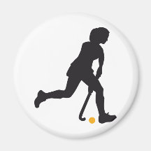 Hockey Woman Kühlschrankmagnete