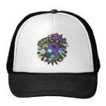 Hodgkin's Lymphoma Groovy Fight Like A Girl hats