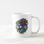 Hodgkin's Lymphoma Groovy Fight Like A Girl mugs