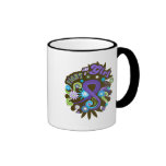 Hodgkin's Lymphoma Groovy Fight Like A Girl mugs