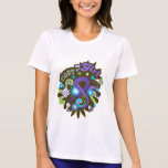 Hodgkin's Lymphoma Groovy Fight Like A Girl t-shirts