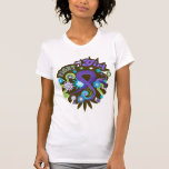 Hodgkin's Lymphoma Groovy Fight Like A Girl t-shirts