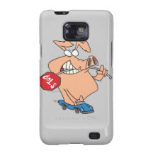 hogging the road pig cartoon samsung galaxy cases