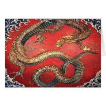 Hokusai's Dragon Cards