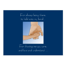 Holding Hands Father's Day Card Post Cards