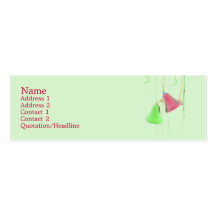 Holiday Bells - Skinny Business Cards