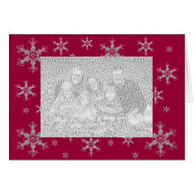 Holiday Card with Snowflakes