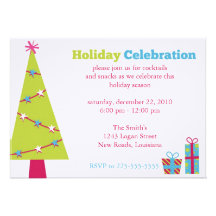 Holiday Celebration Custom Announcements