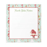 Holiday Christmas Santa Claus Lined Notepads notepads